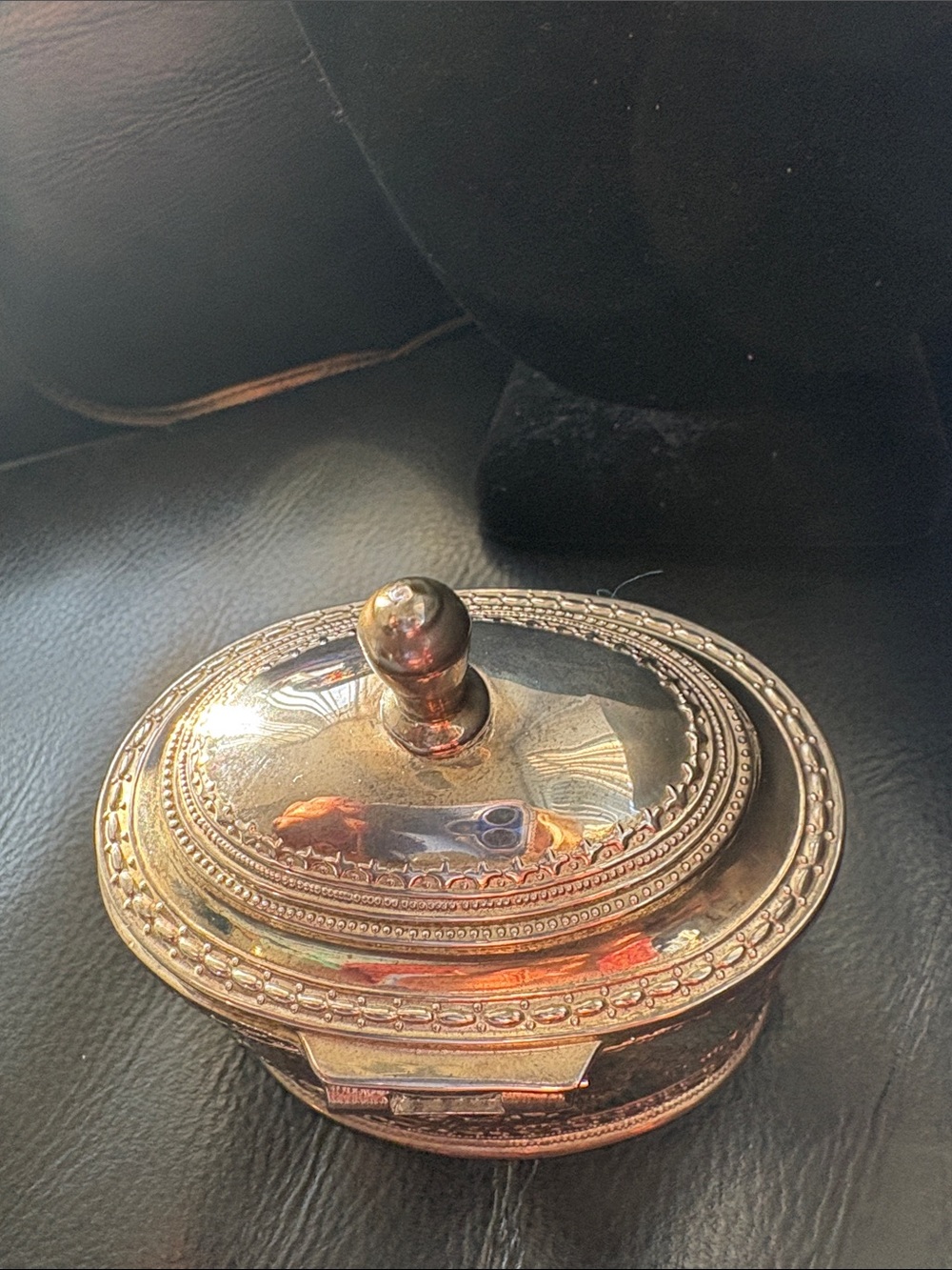 Vintage Ornate Silver Plated Decorative Trinket Box with Lid - Picture 5 of 10